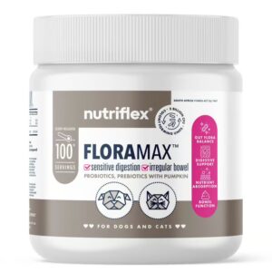 NutriFlex FloraMax Natural Prebiotic & Probiotic for Dogs and Cats 180g